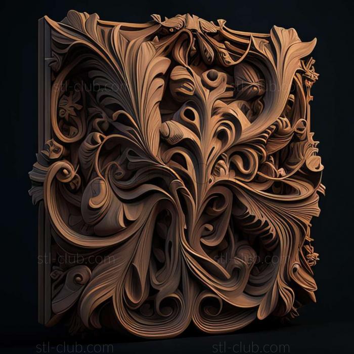 RELIEFCARVED WOODEN